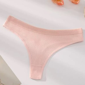 Tanga de Algodón Sexy para Mujer, Tanga de Color Sólido, Tanga Moderna con Tirantes en T para Chicas, 3 Tallas - Product Image 5