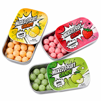 Bonbons durs pressés certifiés Halal, saveur fruitée acidulée, multicolores, en vrac, vente en gros, OEM