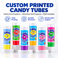 Tubes d'emballage multicouches en aluminium et plastique imprimés sur mesure avec bouchon à vis, contenants rechargeables pour confiture, miel et chewing-gum