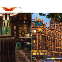 Canapé modulaire de luxe en tissu pour hôtel, ensemble de fauteuils sectionnels sur mesure pour hall d'entrée et espaces publics commerciaux