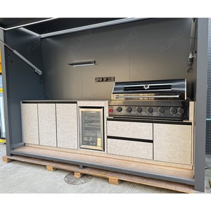 Gabinete de Cocina de Exterior de Alta Gama para Barbacoa en Jardín, Material de Acero Inoxidable, Juegos Completos de Gabinetes de Cocina de Acero Inoxidable - Product Image 4