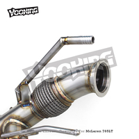 Kit d'échappement sport complet pour McLaren 765LT Coupé/Spider 4.0T 2020+ en acier inoxydable, kit de conversion d'échappement central quadruple