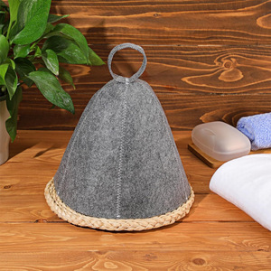 <span class=keywords><strong>Bonnet</strong></span> <span class=keywords><strong>de</strong></span> <span class=keywords><strong>bain</strong></span> en feutre gris uni élégant et absorbant pour séchage des cheveux, idéal pour la salle <span class=keywords><strong>de</strong></span> <span class=keywords><strong>bain</strong></span>, le sauna et les sources chaudes - Product Image 5