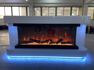 <strong>UK</strong> Best-selling Small Size Mirrored Electric <strong>Fireplace</strong> <strong>TV</strong> <strong>Stand</strong> Home Decor Featuring Heating and Bluetooth - Product Image 3