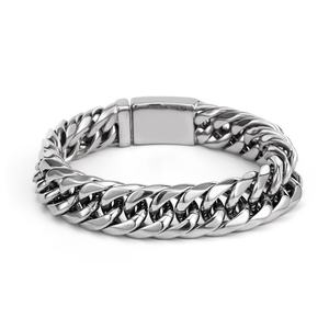 Joyería para Hombre, Brazalete de Acero Inoxidable, Brazalete de Eslabones Cubanos, Brazalete Grueso, Joyería de Acero Inoxidable Duradera y Elegante - Product Image 5