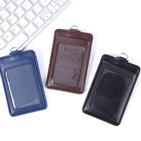 Porte-cartes avec cordon, plusieurs emplacements pour cartes, cartes d'identité, badges nominatifs, cartes d'accès, design à fermeture éclair, couleur unie, services professionnels