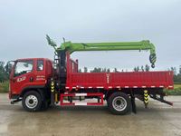 Mini-grue montée sur camion FAW, petite grue hydraulique compacte pour le chargement agricole, utilitaire et en entrepôt