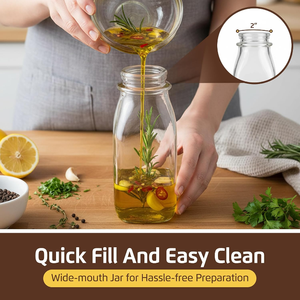 Bouteille à <span class=keywords><strong>shaker</strong></span> pour vinaigrette 12 oz, carafe avec bec verseur en silicone, couvercle anti-effraction, compatible lave-vaisselle, récipient pour sauces et outils à <span class=keywords><strong>salade</strong></span> - Product Image 5