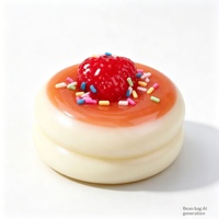 Jouets Squishy de Collection Thème Alimentaire - Jouets Anti-Stress en Forme de Pâtisserie, Pain et Gâteau - Emballage en PVC Plastique - Pour Tous les Âges
