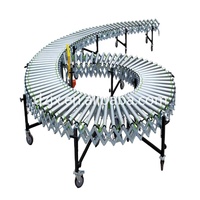 DZJX Convoyeur à rouleaux flexible extensible électrique automatique Convoyeur à rouleaux télescopique automatisé par gravité
