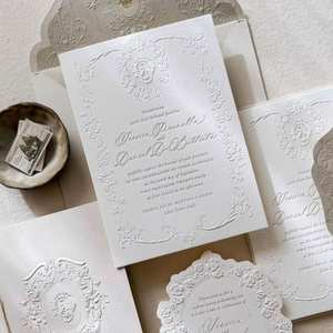 Invitaciones de Boda de Lujo al por Mayor, Opciones de Color con Logotipo Personalizado para Proveedores de la Industria de Bodas - Product Image 2