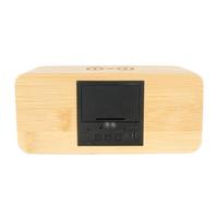 Modehouten elektronische draadloze oplader LED-tafelklok met modern design voor gebruik in kantoor, woonkamer, keuken & slaapkamer