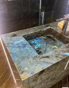 Premium Halcyon <strong>Blue</strong> Dolomite Slab Polished Eco-Friendly Waterproof Kitchen Villa <strong>Countertop</strong> Island Wall Customized Size - Product Image 4