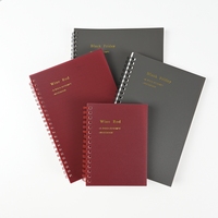 Cahier à spirale en option Choisissez A5 B5 ou A6 80 feuilles Couverture PP étanche avec reliure à spirale en métal Design plat ouvert
