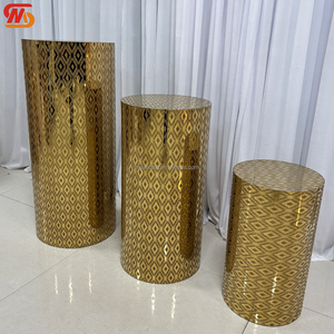 SMOOTH Wedding Plinth Metal Cake Stand Gold Dessert <b>Table</b> for Wedding Birthday Decoration - Product Image 2