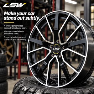 ล้อแม็กซ์ LSW Luxury Forged Alloy ขนาด 22 นิ้ว ลาย Blade 5 ก้าน หน้าเจียรเงา ขอบอะลูมิเนียม 6061-T6 สีสั่งทำพิเศษสำหรับรถยนต์ - Product Image 2