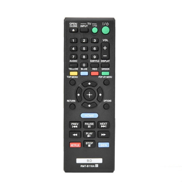 RMT-B118A DVD/ Blu-ray Player Remote Control for Sony