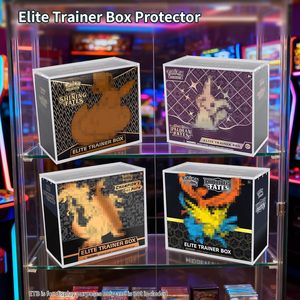 Design 10MM Thickness Stable Crystal Clear <b>Acrylic</b> Pokemoned Elite Training <b>Box</b> Booster Case stackable pmma tcgs <b>display</b> case - Product Image 2