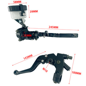 Cilindro Maestro de Freno Hidráulico para Motocicleta, Palanca de Embrague Ajustable de 22 mm para Motocicleta Deportiva Todoterreno, Manillar Modificado - Product Image 2