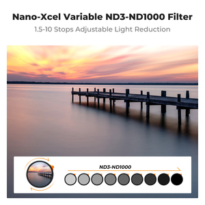<span class=keywords><strong>Filtre</strong></span> d'objectif <span class=keywords><strong>ND</strong></span> variable K&F Concept 49-82 mm ND3-<span class=keywords><strong>1000</strong></span> (1,5-10 stops) ultra-fin HD avec nano-revêtement double face à 28 couches - Product Image 2