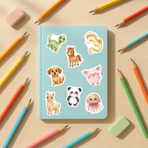 300 Pcs Cute Letter <b>Stickers</b> Eco-Friendly 3D Crystal Full Color Kids Water Bottle Teaching Reward <b>Laptop</b> Phone Case Notebook - Product Image 1
