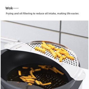 מתכווננת חום עמיד בפני נירוסטה מזון מסננת ירקות פסטה אטריות אוכל-כיתה ג 'טים קולינרים - Product Image 5