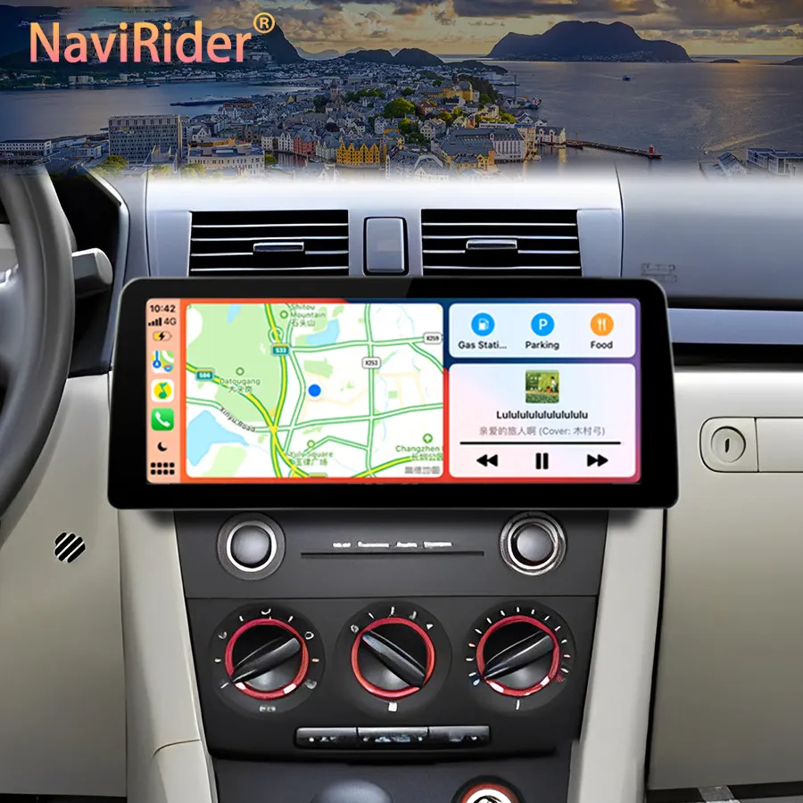 12.3" 1920*720 Screen Radio Android Car Video Player Stereo For Mazda 3 2009 2008 2007 Multimedia Carplay GPS Navigation