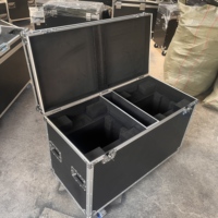 Flight case pour éclairage de scène avec doublure en mousse personnalisée, boîte de rangement pour éclairage PAR, empilable, profil en aluminium, road case pour équipement de DJ