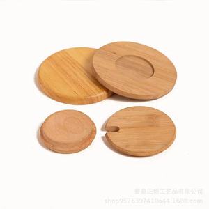 Sous-verres en bois avec couvercle, carrés et ronds, isolants thermiquement, pour table à café ou à thé, couleur bois massif, sur mesure, origine Shandong - Product Image 4