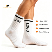 Chaussettes de sport de haute qualité pour femmes et hommes, 2 paires, design personnalisé OEM gratuit, coton/polyester, lavables en machine