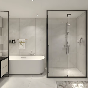 Modern Custom Glass Safety Shower Room One Sliding Door Hinge Frameless <strong>Corner</strong> Design Factory Wholesale Prefab <strong>Bathroom</strong> <strong>Unit</strong> - Product Image 1