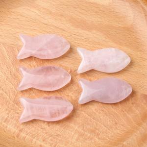 Liontin kristal Mini 20MM, kuarsa penyembuhan bentuk Chakra ikan terbuat dari perhiasan giok Premium - Product Image 5