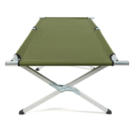 Lit de camping pliable portable HITREE pour l'extérieur, équipement de couchage pour le camping