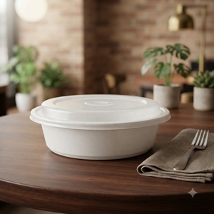 Disposable PP Plastic Takeout <b>Containers</b> with Lids, Food Storage Boxes for Meal Prep Catering Restaurant and Delivery - Product Image 1