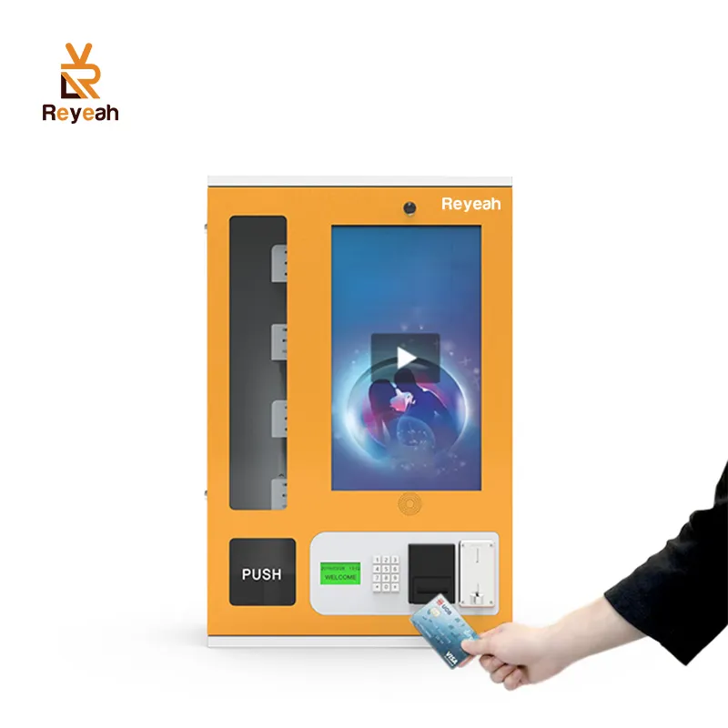 24/7 jam mesin penjual otomatis terpasang di dinding Mini Tampon kartu kredit dan bantalan Dispenser mesin penjual pembalut wanita