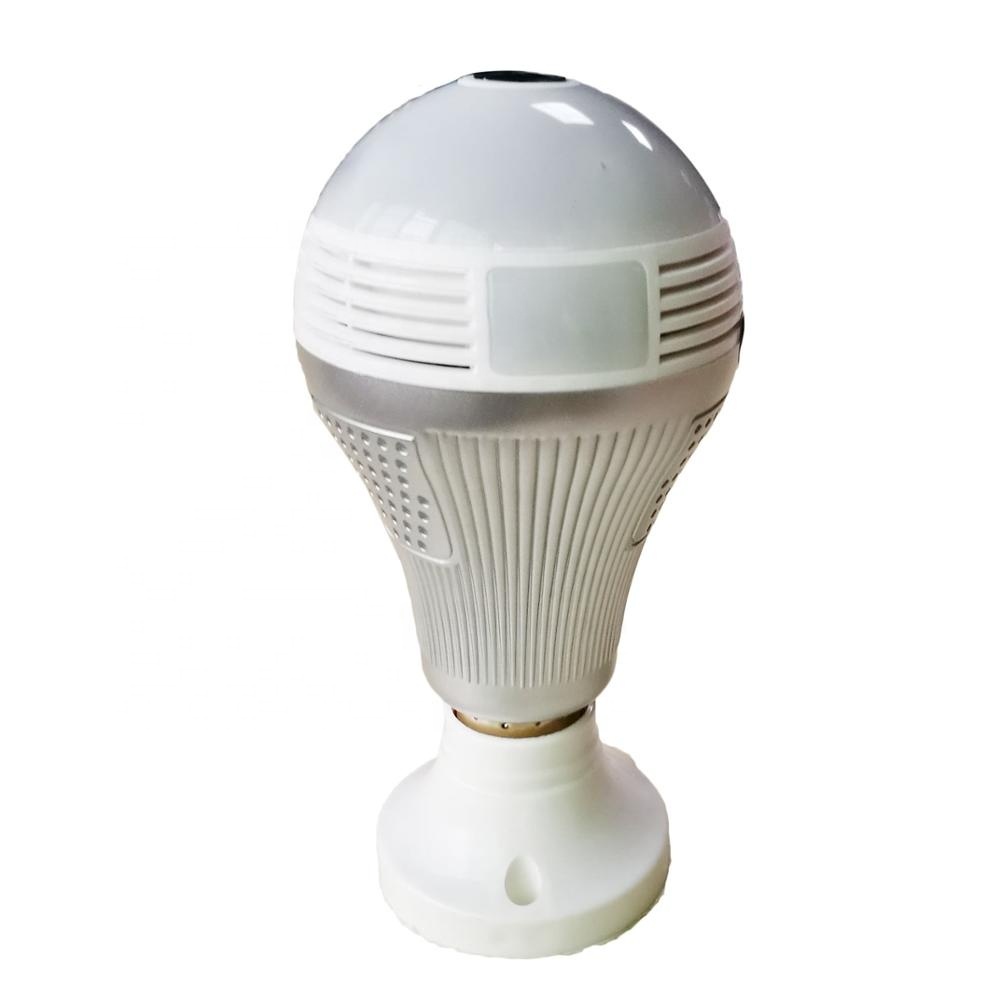 Maison de sécurité 3.0mp WIFI Ampoule 360 degrés Panoramique VR Caméra DE VIDÉOSURVEILLANCE