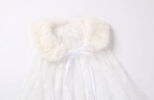 Vestido de princesa de 3 a 12 años, capa, Primavera/Verano/otoño, malla, capa blanca, <span class=keywords><strong>2022</strong></span> - Product Image 6