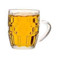Vendeur chaud blanc en plastique PP PS acrylique bière tasses à boire tasses à bière pour la fête pour Bar avec poignée 6oz 7 8 9 10 11 OZ