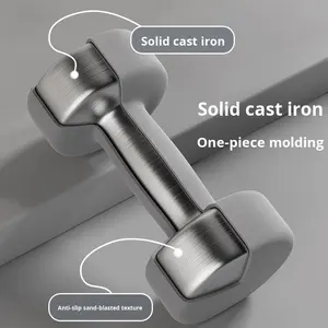 Custom Logo Neoprene Dumbbell Set <strong>Hexagon</strong> Design Cast Iron Hand Weights With Diverse Color Options Pilates Weights Grey <strong>Dumbells</strong> - Product Image 3