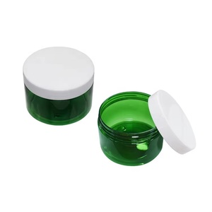Pot vide pour gommage des lèvres avec bouchon, petit pot personnalisé avec logo, contenant pour soins de la peau, pots en plastique vert - Product Image 1