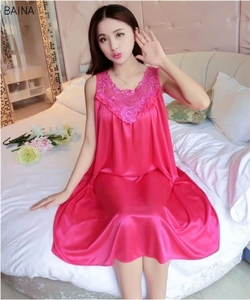 Women's Sexy Sleeveless Sleepwear Nightgowns <b>Ladies</b> <b>Long</b> Sleep Dress Female Pajamas <b>Nightdress</b> Summer - Product Image 5