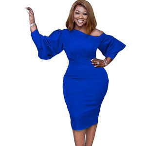 Dames Mode Formele Jurken Voor Vrouwen Hals Kant Midi Lengte Effen Patroon Eco-Vriendelijk Wasbaar Voor Kantoorfeest Elegante Outfit - Product Image 6