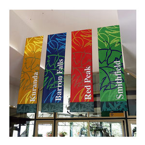 Logo imprimé personnalisé magasin Promotion drapeaux bannières fournitures de fête fournies en usine pour les événements - Product Image 2