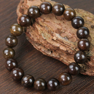 Ash Wood <b>Bracelet</b> 10mm 19 Beads Hand Polished Unisex Modern Chinese Style Finger Wrap Wooden Buddhist Beads - Product Image 3