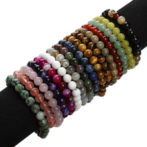 8mm Natural Round Polish Blue Aventurine <strong>Healing</strong> <strong>Crystal</strong> Beads Semi-Precious Gemstone Stretch <strong>Bracelets</strong> for Unisex - Product Image 4