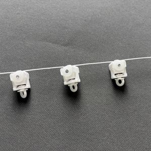Glissières électriques pour rideaux à plis ondulés avec bouton, système de rail pour rideaux à plis ondulés, glissières à roulettes pivotantes pour rideaux - Product Image 1