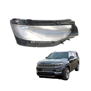 SKOUIO-Z9 per faro auto copriobiettivo in vetro per <span class=keywords><strong>Jeep</strong></span> Wagoneer 2023-2025 copri fari trasparenti - Product Image 1
