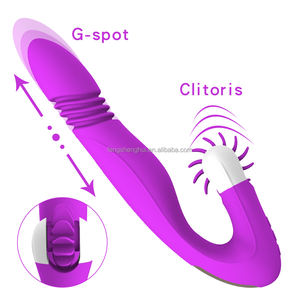 Vibrador con carga USB para mujer, consolador erótico para lamer la lengua, punto G, vibrador telescópico, Juguetes sexuales para adultos para lesbianas, venta al por mayor - Product Image 1