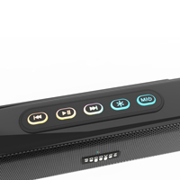 Soundbar dengan bass kuat dan surround sound, sistem home theater Bluetooth berkabel dan nirkabel, speaker audio TV