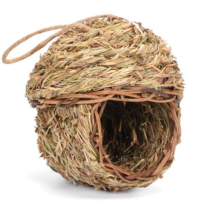 Nido per Uccelli in Paglia Intrecciata a Mano con Corda per Appendere, Scatola di Riproduzione Naturale in Vimini per Piccoli Uccelli, Gabbia Ecologica per Nidificazione - Product Image 4